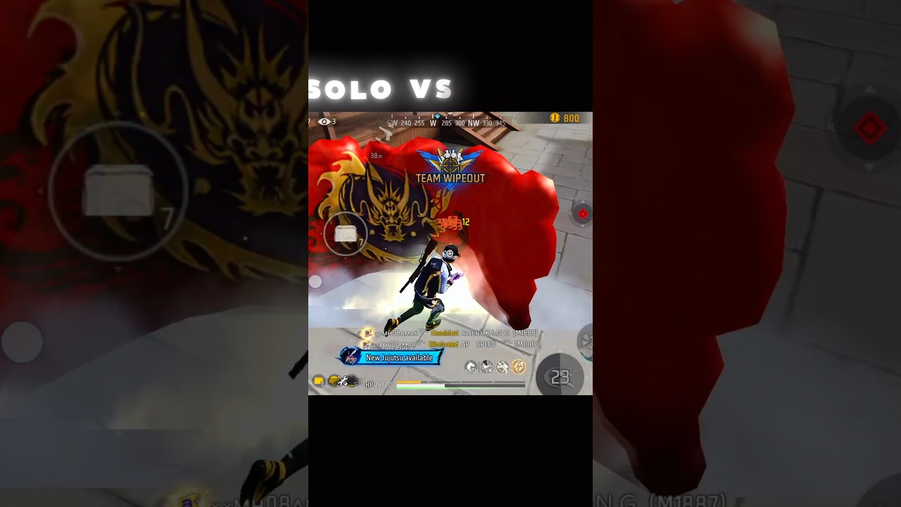 Solo vs squad mobile gameplay handcam 🔥 | Free fire shorts | 