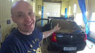 Renault Logan 2008. Как затонировать пленкой NDFOS PHP Black 05 Pro Series