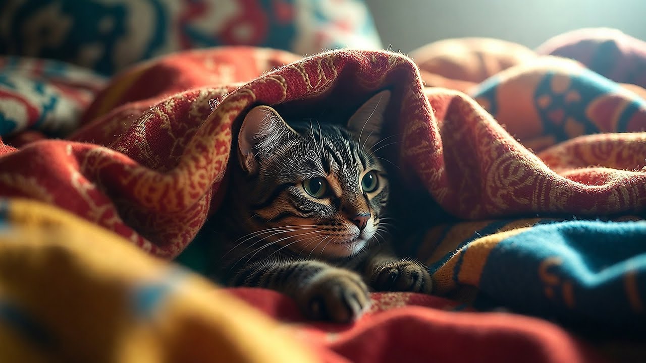 LIVE 🐱 Peaceful Kitty Resting Peacefully with Soft Piano Music for Sweet Dreams 🐱 | Season 6