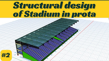 Structural design of stadium in protaStructure modeling to detailing Inclined slab or gallery PART 2