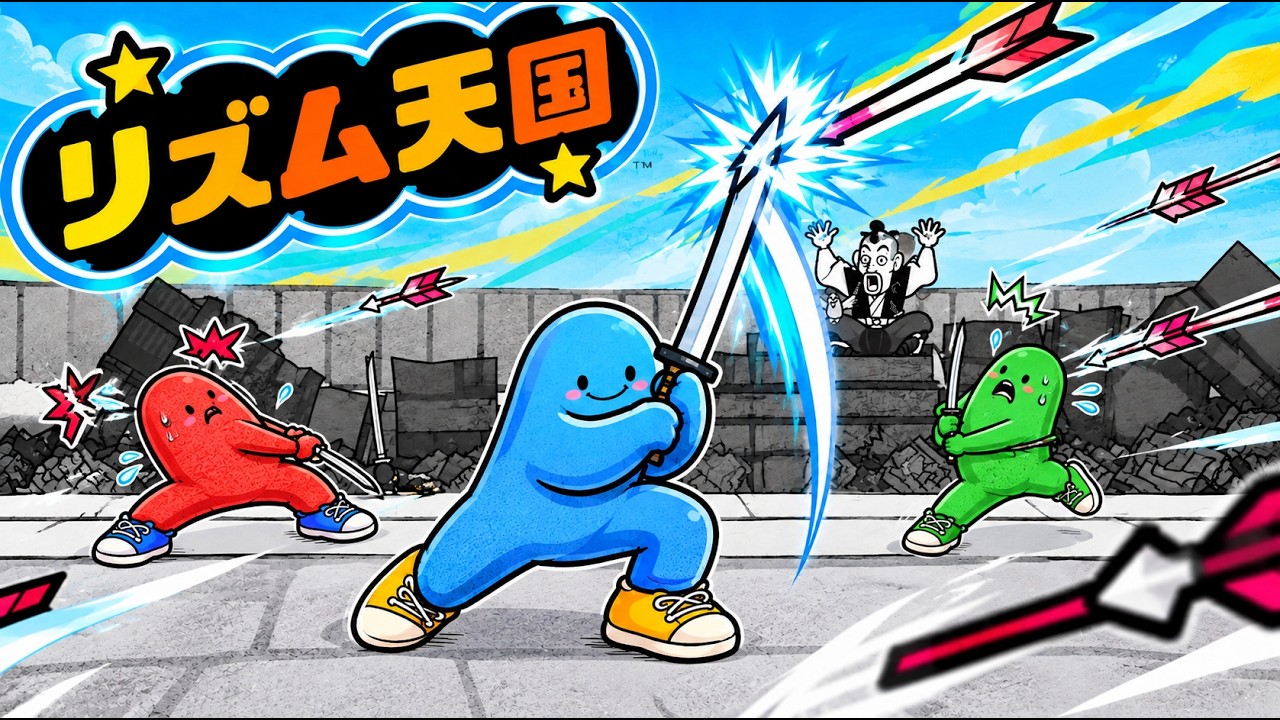 【ゲーム実況？】独身アラサー3人による地獄の汗だくリズム天国【全裸ではない】