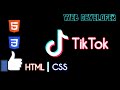 How to create Tik Tok Logo using HTML and CSS | Tik Tok | TikTok Logo.