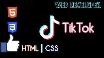 How to create Tik Tok Logo using HTML and CSS | Tik Tok | TikTok Logo.
