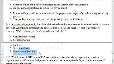 Chữa đề thi ISTQB advanced level by Tạ Thị Thinh- Examination 3 phần 2 bài tập trong sách in