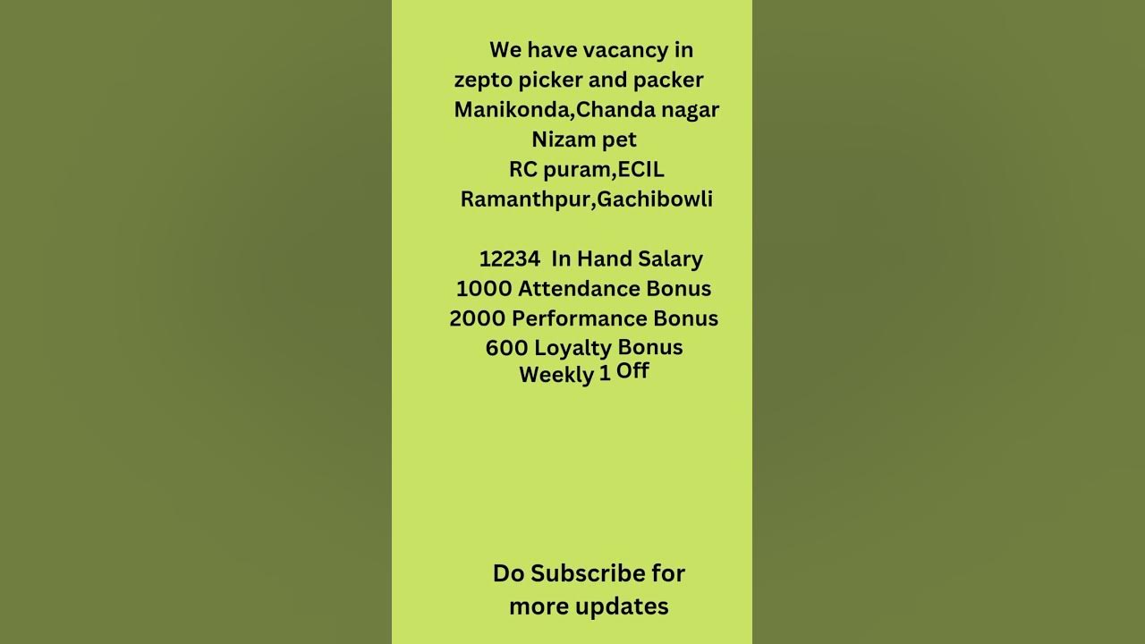 Zepto Picking And Packers Jobs Packing Jobs In Zepto Hyderabad work-from-home-jobs-hyderabad-jobs-telugu-latest-hyderabad-jobs