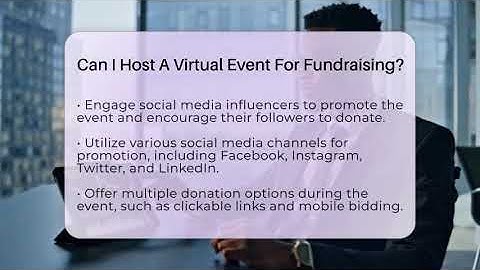 Can I Host A Virtual Event For Fundraising? - Everyday-Networking
