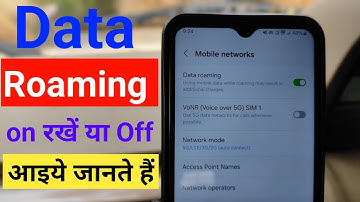 Data Roaming On Rakhe Ya Off | Data Roaming Kya Hai | Data Roaming