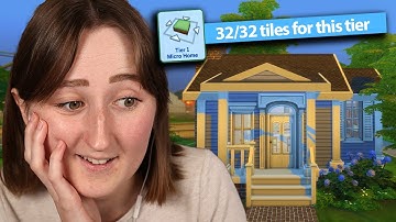i built a MICRO HOME in the sims using *only* tiny living!
