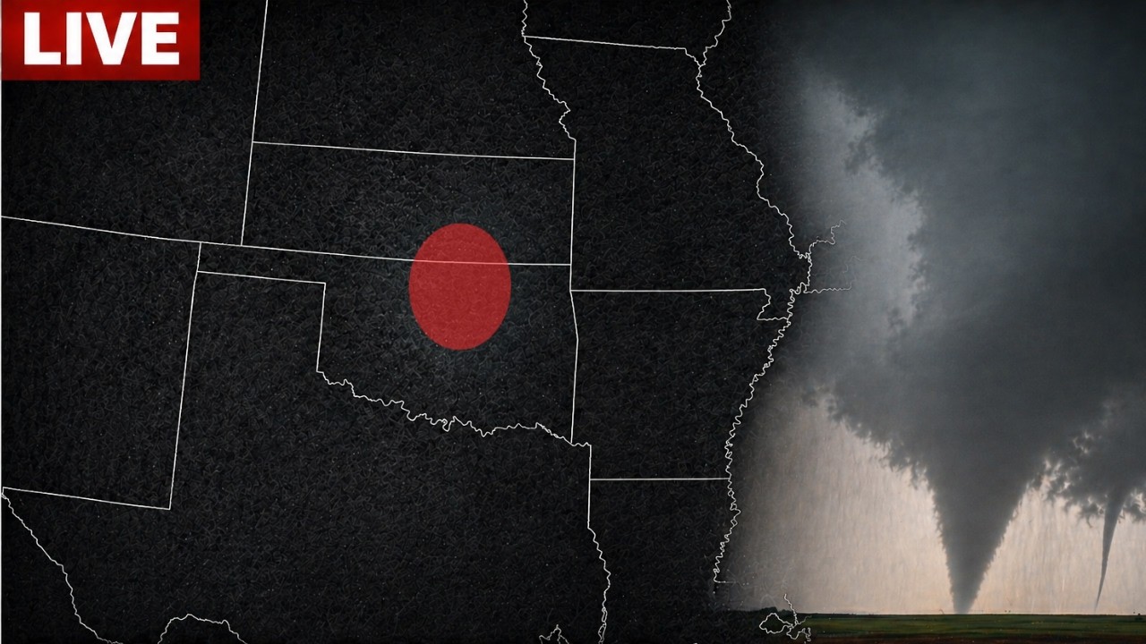 Twin Tornadoes in Oklahoma - Live As It Happens - YouTube