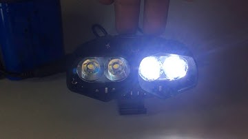 Luz Frontal Super Intensa Bici 4 Leds 4 Modos Recargable