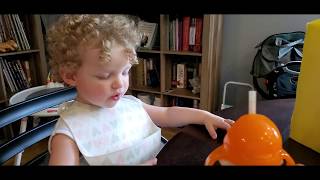 Adorable baby falls asleep during her dinner by Dr. Sean 23,052 views 3 years ago 2 minutes, 13 seconds