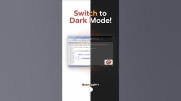 Notepad++: Enable Dark Theme in a Few Clicks #shorts  #ai #information