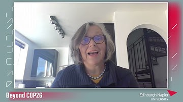 Edinburgh Napier University | Beyond COP26 | Building net zero space and places