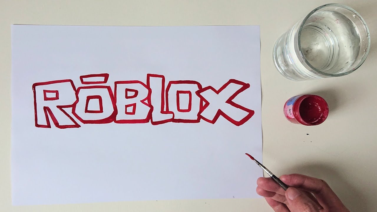 How to draw a ROBLOX logo 2023 