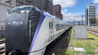 【いいモーター音】E353系　特急あずさ22号　甲府駅　入線