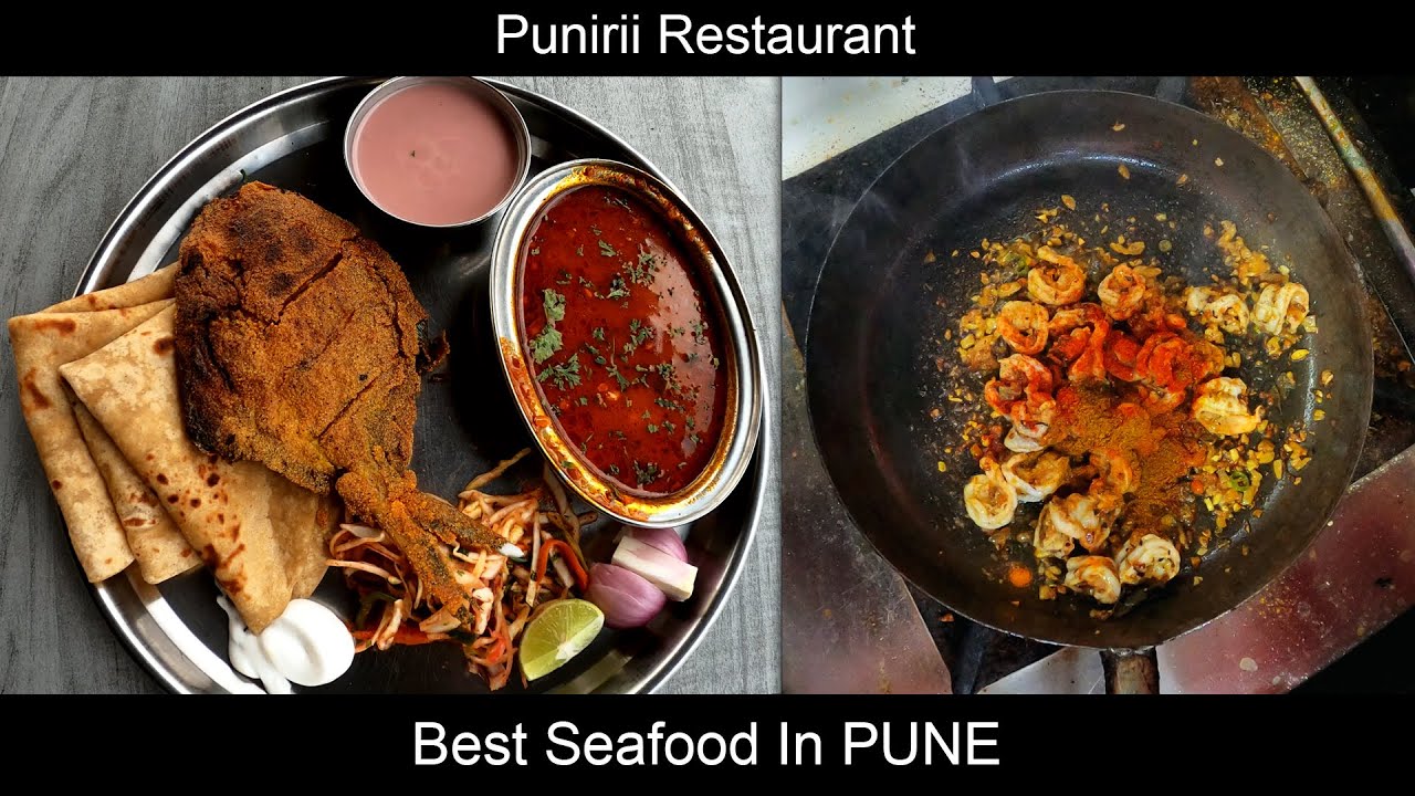 Best Seafood in Pune Paplet Fry Prawns Fry Fish thali in pune