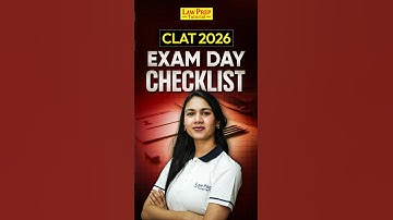 ✅ The Only CLAT 2026 Checklist You Need (Official Rules) #CLAT2026