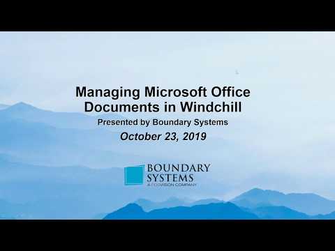 Managing Microsoft Office Docs in Windchill