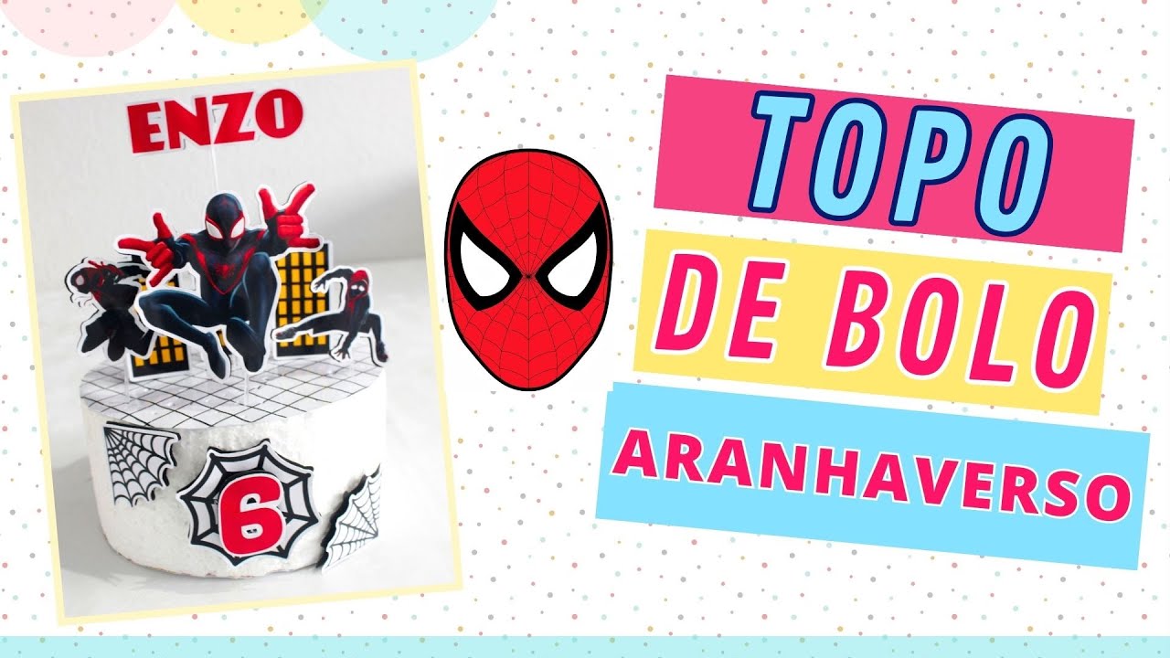 Topo De Bolo Topper De Bolo Personalizado Homem Aranha