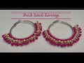 DIY beads tutorial | How to do circular brick Stitch on a hoop earring