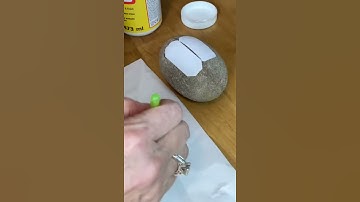 🎨✨ ROCK ART: Graphic Transfer with Mod Podge Magic! 🪨💡 #DIYCrafts #ModPodge