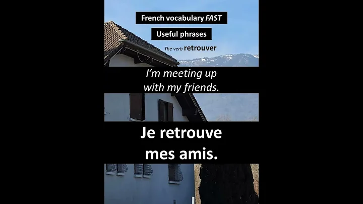 I'm meeting up with my friends / je...#french  #frenchforbeginner #frenchpronunciation