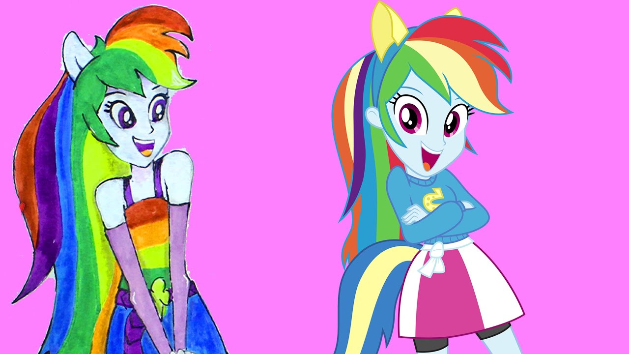 My Little Pony - MLP Equestria Girls Rainbow Dash Picture Drawing Painting  Coloring | Boyaboya - thptnganamst.edu.vn