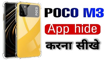 Poco M3 app hide setting | how to hide app in poco C3 | poco M3 mein app kaise chupaye