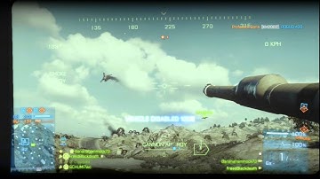 BF3: Tank shell Disables Jet WTF?