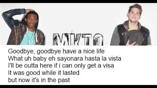 Video voorbeeld van "MKTO - Goodbye Song (Lyrics on screen)"