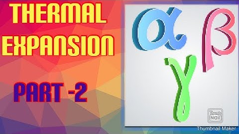 Part 2:Relationship between coefficient of thermal expansion (alpha ,beta and gamma)