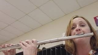 Concert B flat Major Scale for flute