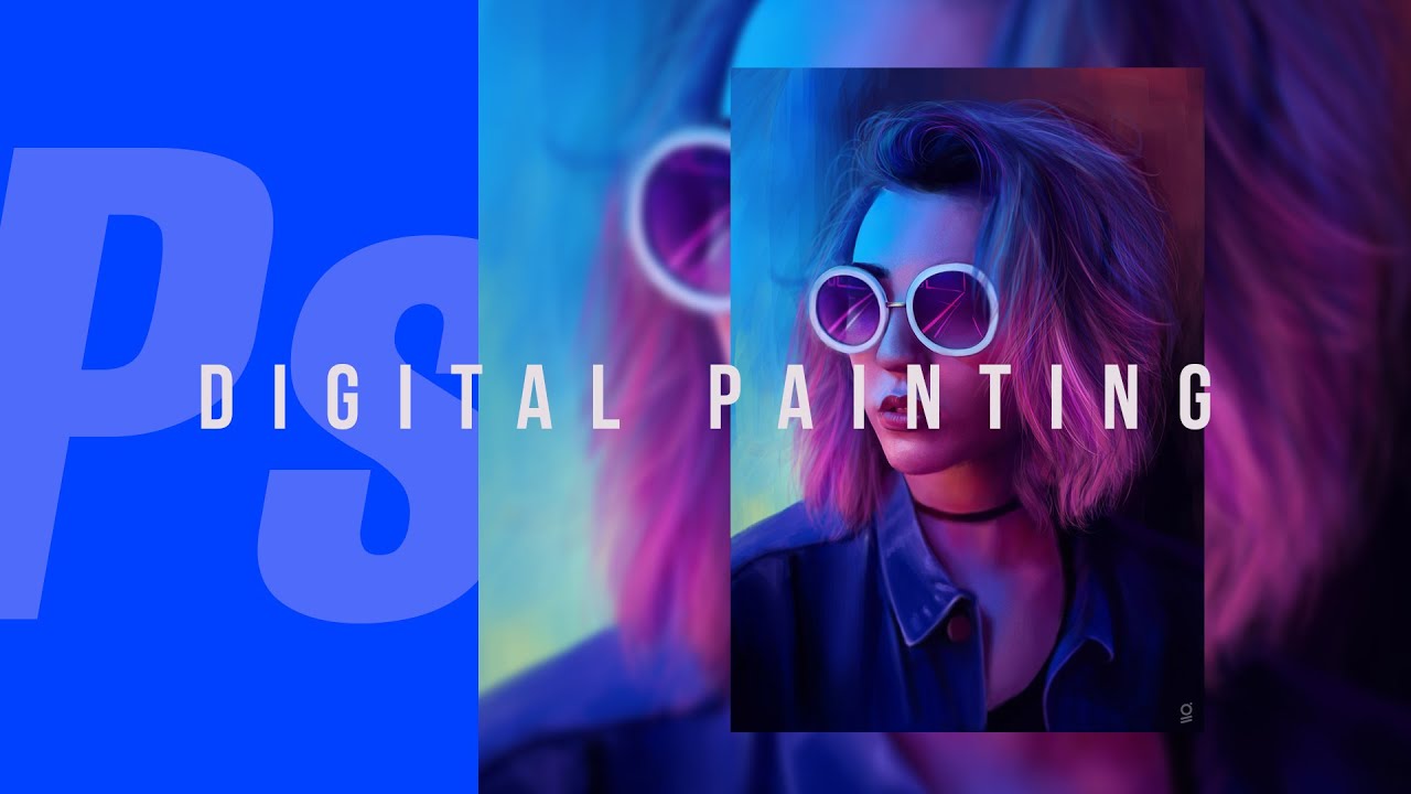Digital painting timelapse in Photoshop 2020
