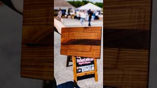 Curly &amp; Crotch Black Walnut Edge Grain Serving Board - From The Forest Goblin | theforestgoblin.com