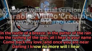 Video thumbnail of "ELVIS PRESLEY   KARAOKE, VIDEOKE   ECHOES OF LOVE"
