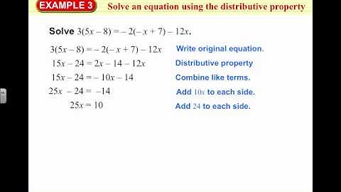 AL 2 1.3 Linear Equations Video 1314