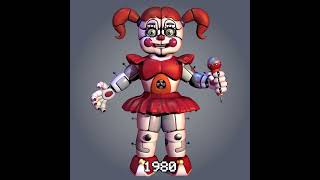 Circus Baby FNAF over the years