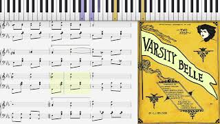 Varsity Belle by C. J. Nelson (1910, Ragtime piano)