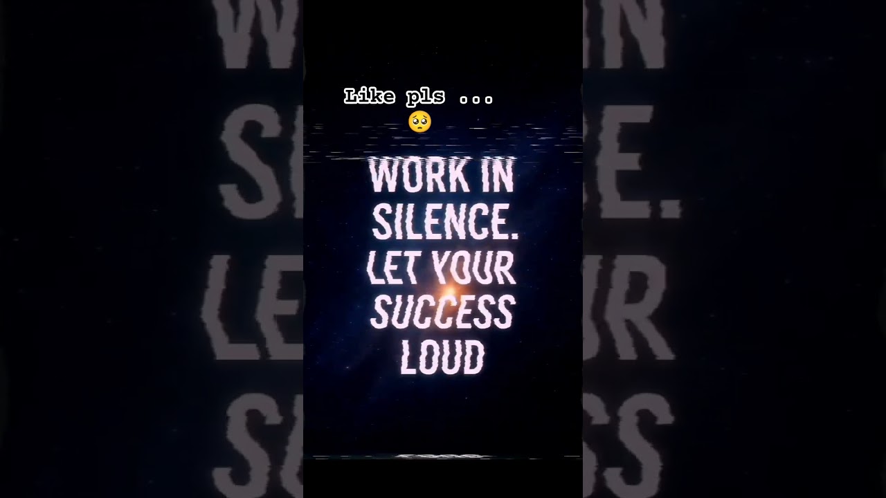 🚀 Work in Silence | Success Speaks Louder #music #motivation