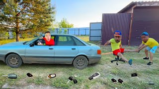 I Bought Audi In Car Service Vs My Friends On Lada Largus Started Race - Top Very Comedy Video 2025