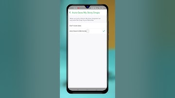 Snapchat Auto Save Memories On/Off 🔥 Snapchat Memories Settings #shorts