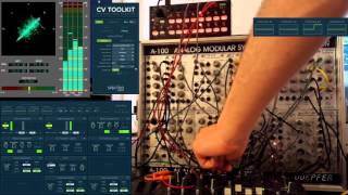 Another streaming test // A-100 and CV Toolkit with Presonus Audiobox