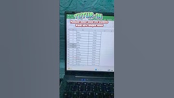 CARA MEMBUAT NOMOR SELALU URUT OTOMATIS WALAU DIHAPUS MASAL #belajarbarengmurni #excel #exceltips