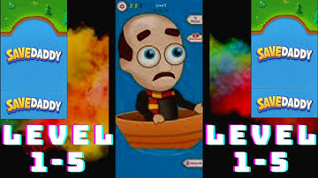 Save Daddy  Levels 1 T0 5 – Pull the Pin Game - Gameplay Walkthrough - (Android, iOS) || Part 1 ||