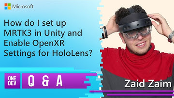 How do I set up MRTK3 in Unity and Enable OpenXR Settings for HoloLens?