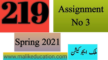 code 219 Assignment no 3 Autumn 2021
