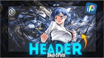 How to make amv/edit header in Android (easy) in ibispaintx tutorial/speedart | Max Gfx |