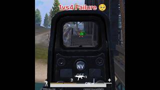 1vs4failure?pubgmobile shortsvideo viral video bgmi pubgm gaming shortvideo