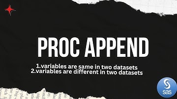 proc append||advance sas||procedures in sas||append