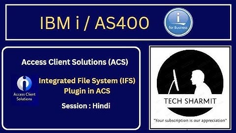 Integrated File System IFS in ACS  | access client solutions | ibm i access client solution tutorial